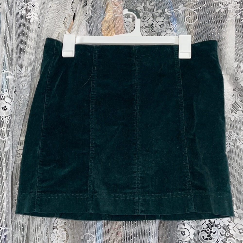 2/$10 JOLT Green corduroy mini skirt